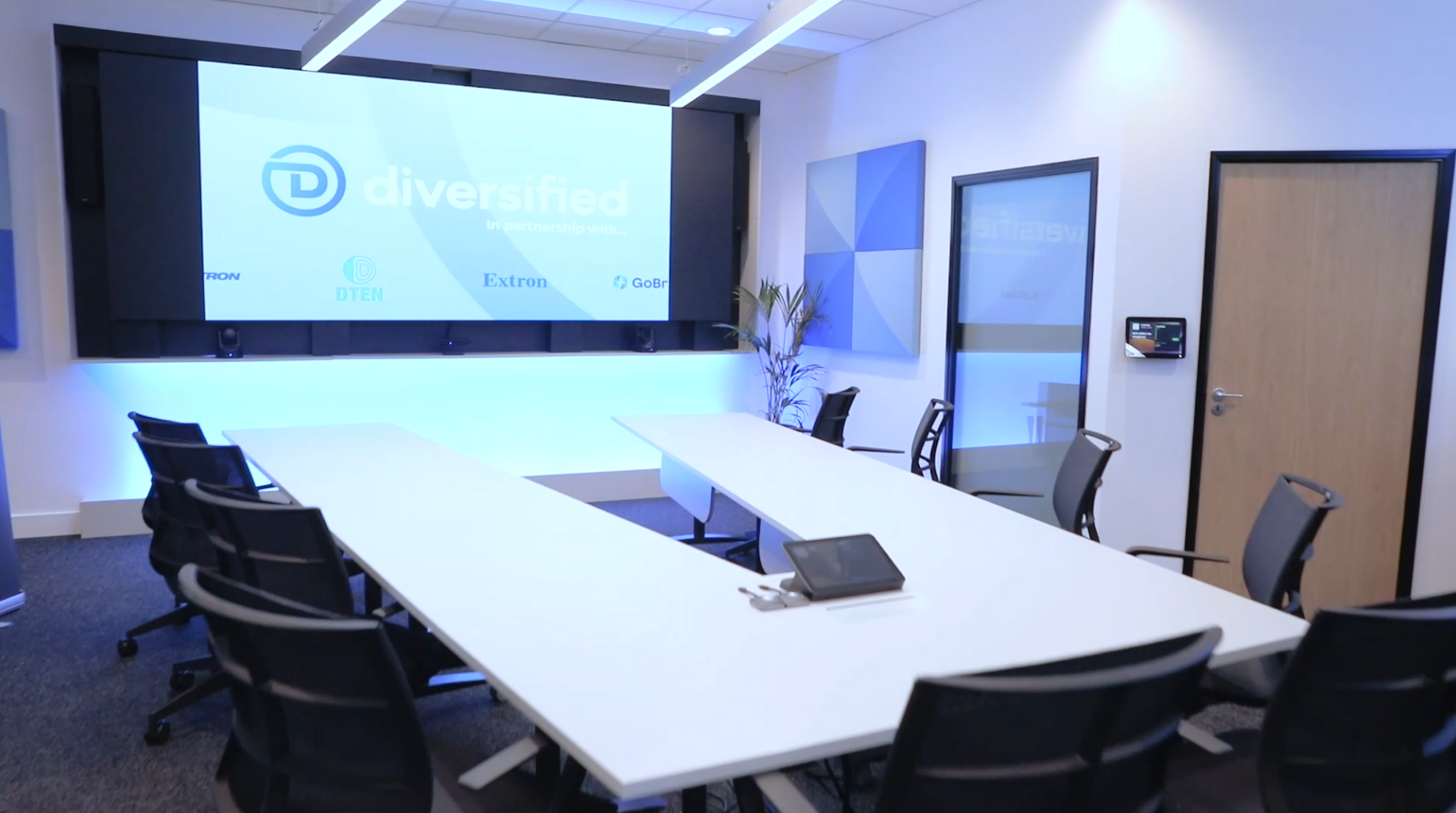 Diversified AV showroom technology