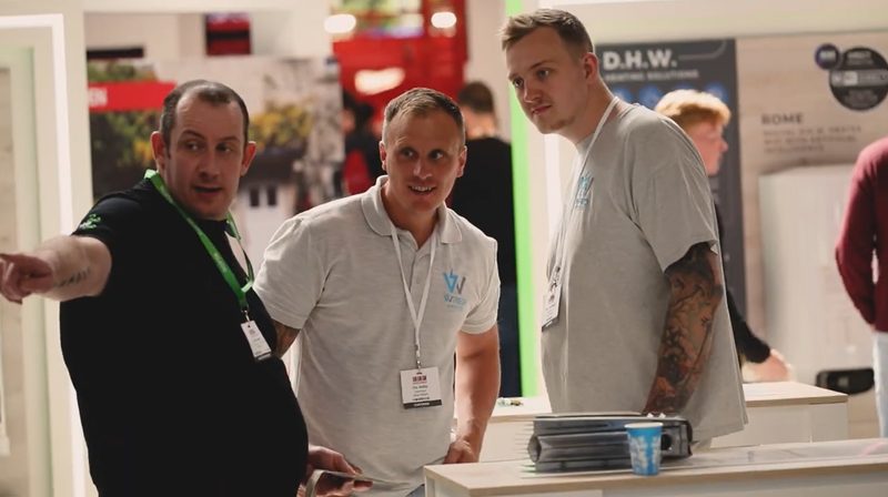 Rointe heating exhibition stand